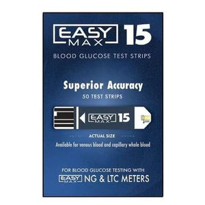 Easymax 15 test strips 50ct