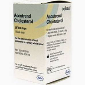 Accutrend Plus Blood Glucose & Cholesterol Test Strips 25/Vial