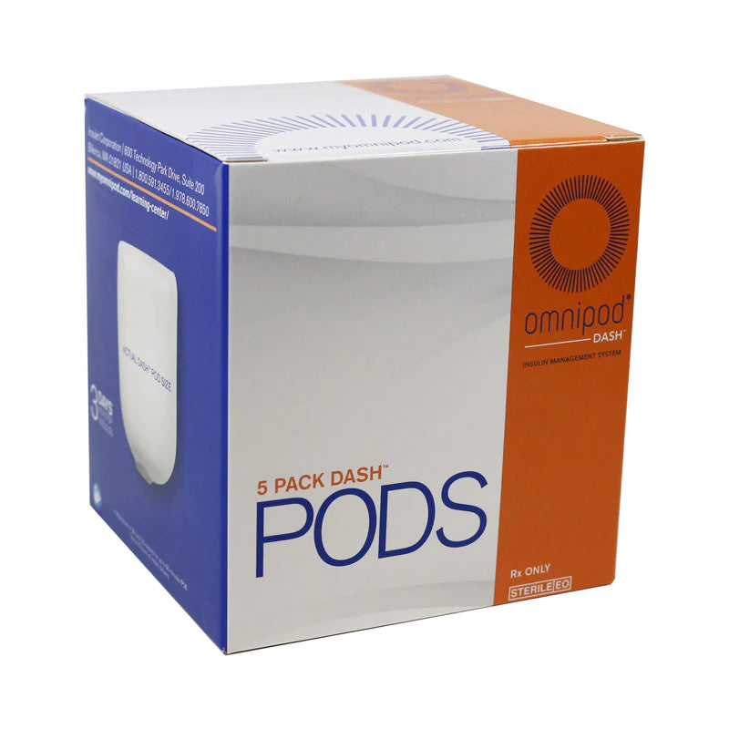 Omnipod Dash Pods For The Omnipod Dash System 5 PACK Diabetic